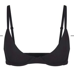 34B SKIMS Fits Everybody Scoop Plunge Bra Onyx 34B
